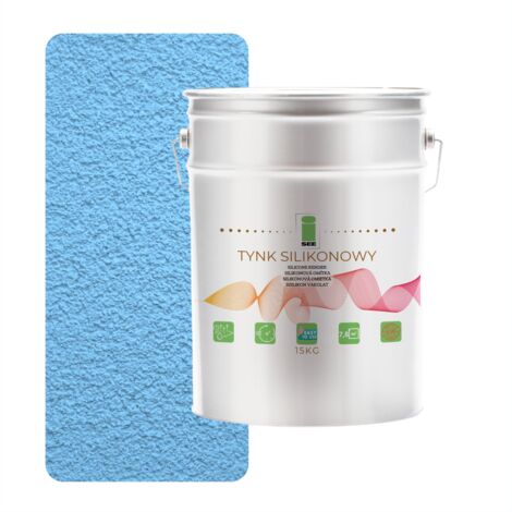 Yeso de silicona para fachadas exteriores, azul, 1,5 mm, calidad superior, 15 kg