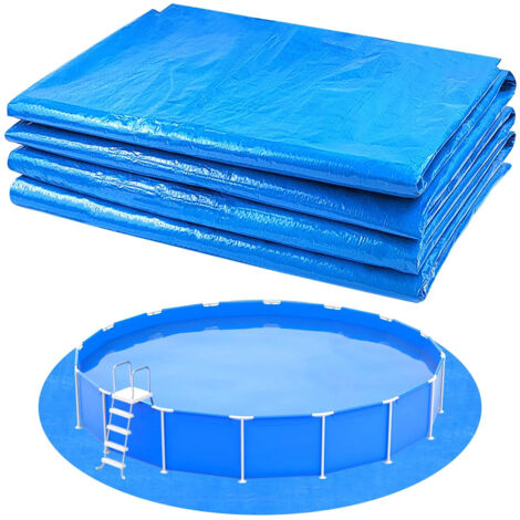 Yexexinm Tapis de piscine rond en tissu 5 m R