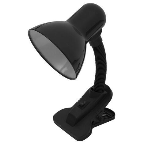 yezco 1xe27 nero flexi fixation c/morsetto flessibile regolabile 26x11,5x12 cm