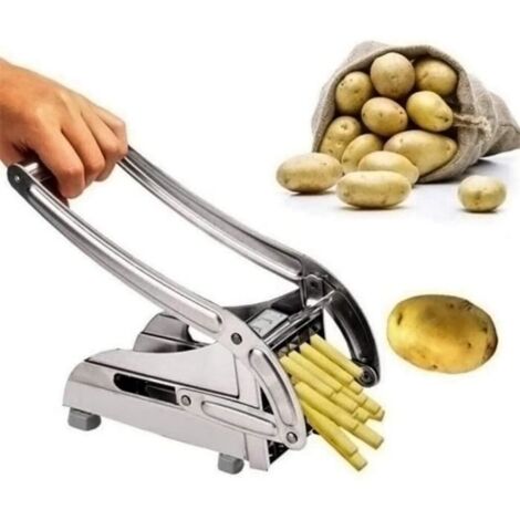 YGONGMYL Coupe-Frites Ménager Professionnelle Acier INOX 201 Haute Qualité, Machine à Couper Pommes de Terre avec 2 Coupe
