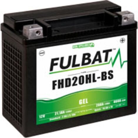 YHD20HL-BS Motorradbatterie fest Gel 12V / 20Ah Spezial Harley