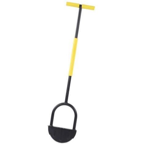 YIC Coupe-Bordure Manuel En Demi-Lune Pelle De Coupe Manuelle En Acier Au Carbone De Nettoyage Simple De Dureté Élevée De