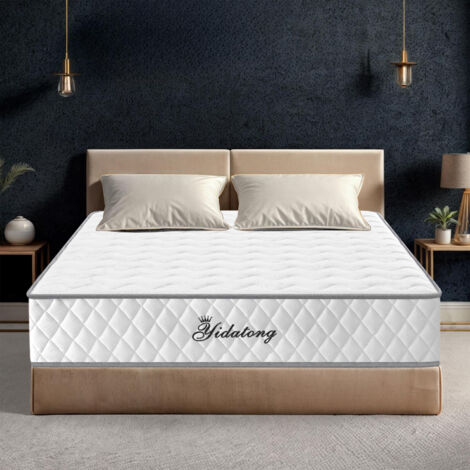 Yidatong – Matelas mémoire de forme 140x190 cm – Épaisseur 20.5 cm – 8 zones de confort en mousse adaptative – Fermeté H3