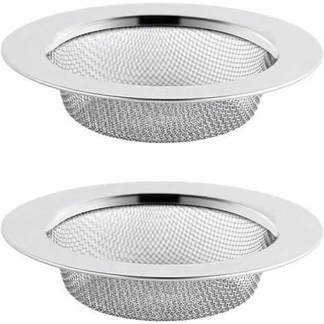 YIDOMDE 2PCS Filtre à Évier en Acier Inoxydable, Filtre de Vidange de 7,5 cm, Crépine d'évier, Tamis d'évier, Crépine d'évier de Cuisine