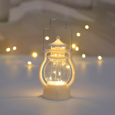 Lampe lanterne LED décorations pour la maison lumières sans fil à piles,  lanterne d'extérieur, design rétro, lanterne de camping, lampe à économie  d'énergie pour porche/terrasse/jardin/camping/mariages 