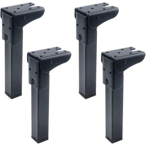 YIDOMDE 4 Pcs Pieds de Table Pliants en épingle à Cheveux, Charnières Autobloquantes, Tables Basses Modernes, Pieds de Table Pliants Pratiques, Tables de Chevet et Pieds D'ordinateur Portable(35cm)