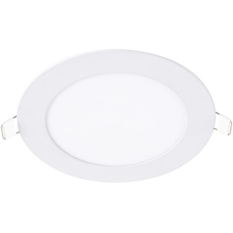 YIDOMDE 6 Spots Encastrables Intérieurs, Panneau LED, Plafonnier LED Rond Mince 12W, Convient pour Chambre, Salon, Bureau, Couloir Ouverture 15,5-16cm Panneau 17cm