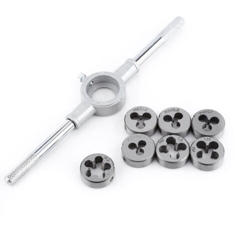 YIDOMDE 8pcs Taraud et Filières Matrice Métrique Clé M25