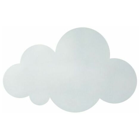 YIDOMDE Applique murale chambre créative lampe de chevet nuage salon fond mur nordique escalier allée lampes nuage gradation applique murale LED 25cm (cadre blanc) lumière chaude