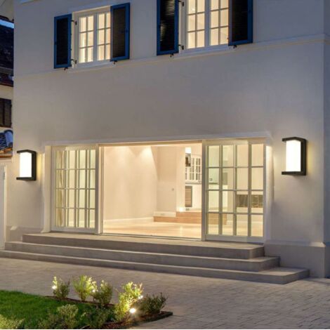 YIDOMDE Applique Murale LED Moderne 30W, Étanche IP65, Convient pour Intérieur/Extérieur, Modèle C Grande Lumière Neutre 4000K Dimensions: 14x14x30cm