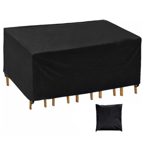YIDOMDE Bache Salon de Jardin, Housse Table de Jardin, Bache de Protection, Housse de Protection Salon de Jardin, Protection extérieure résistante imperméable de Meubles430D Oxford 200x160x70cm