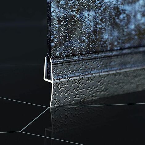 YIDOMDE Barrière de douche pliable et système de rétention pour barrage d'eau Pliable et transparent et maintient l'eau à l'intérieur du seuil