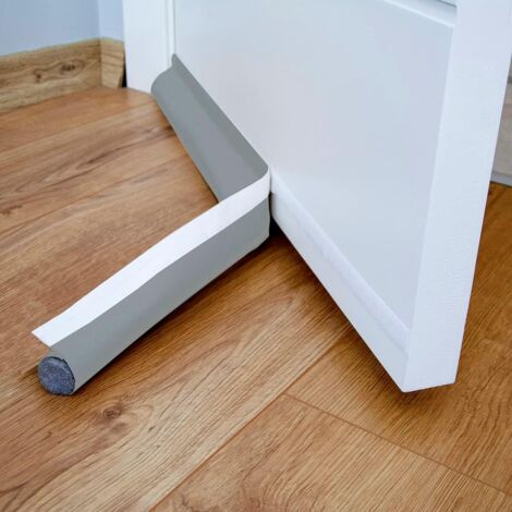 YIDOMDE Boudin Porte, 96cm Bas de Porte Anti Bruit Boudin de Porte Isolant avec Joint Auto-Adhésif,Boudin De Porte Anti Froid Unilatéral, Anti Souris Cafard Imperméable à l'eau