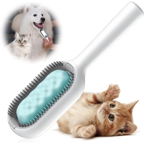 YIDOMDE Brosse Chiens Chats, Brosse Chien Brosse Chat Animaux De Compagnie Peigne D'épilation Multifonctionnel, Animaux Toilettage et élimination du sous-Poil Brosse pour Chiens Chats (court, vert)