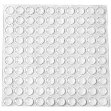 YIDOMDE Butées de Protection en Caoutchouc, 200 PCS Arrêts de Portes Mural, Tampons de Porte, Nouveau Matériau Réutilisable, Transparente Pieds Adhésifs Anti-Choc Pour Protéger Les Murs et Meuble.(6×2