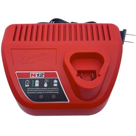YIDOMDE Chargeur de Batterie au Lithium 10,8 V 3A pour Milwaukee Tools N12 M12