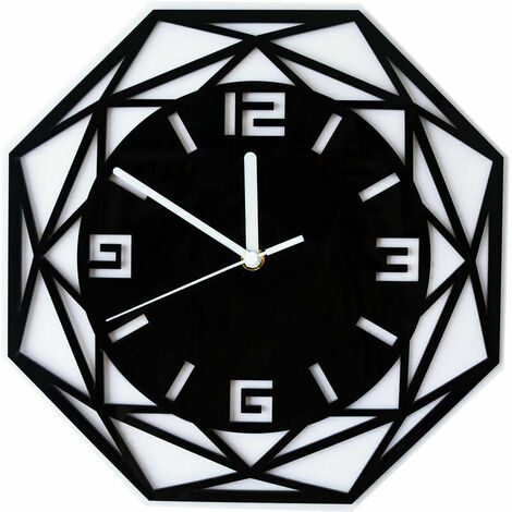 YIDOMDE Horloge Murale Nordique Salon Moderne Simple Acrylique Européenne Horloge Lumière Décoration De Luxe Horloge Créative Acrylique Miroir Horloge Murale Européenne Mur Muet Horloge Bureau Salon S