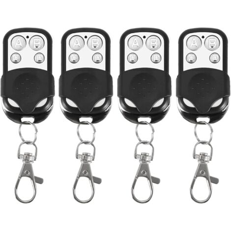 YIDOMDE Lot de 4 télécommandes universelles pour porte de garage électrique 433 MHz