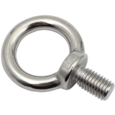 YIDOMDE Lot de 6 boulons à anneau de levage Serre-câble mâle Acier inoxydable 304 M6