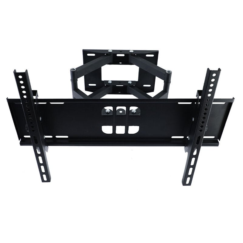 Support Mural tv 32-70 Pouces Orientable et Inclinable, Support tv Mural led lcd Incurvée avec Double Bras Ultra Fort Max Charge de 55 kg - Groofoo