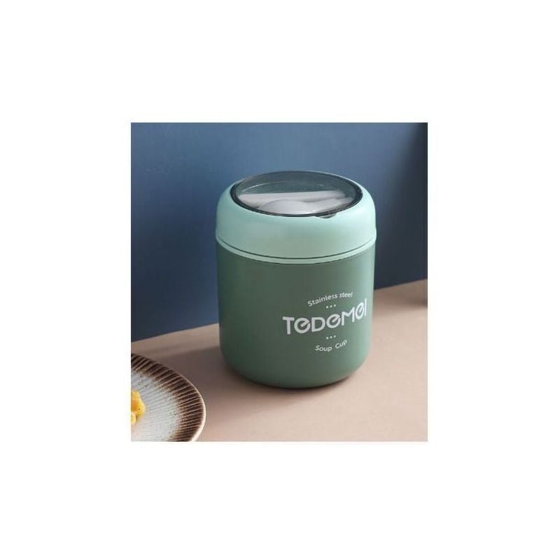 Ineasicer Thermos Alimentaire Chaud, Boîtes Alimentaires Isothermes,Thermos Alimentaire Acier Inoxydable Avec Cuillère Pliante,Lunch Box sans