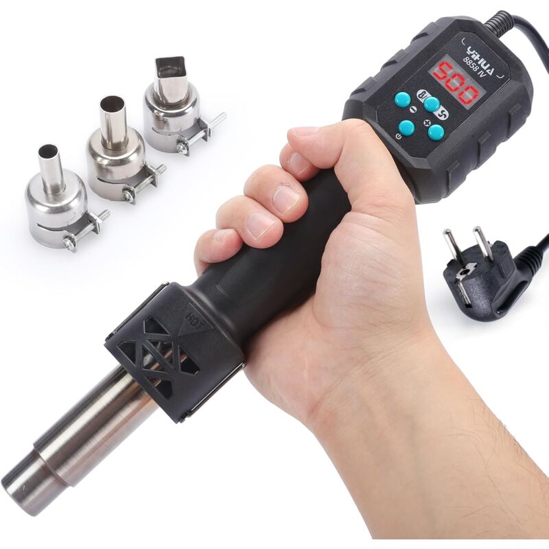 YIHUA 8858-IV decapeur thermique pour l'artisanat la soudure électronique le bricolage et le rétrécissement de tubes avec fonction de contrôle de la