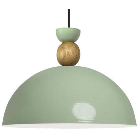 Yimpi Industrielle Pendelleuchte aus Handbemaltem Minzgrün Metall – Vintage-Kronleuchter E27 Ø30 cm für Wohnzimmer, Schlafzimmer oder Esszimmer