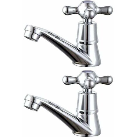 YMYNY 1 paire de robinets de lavabo chaud et froid pour lavabo de salle de bain