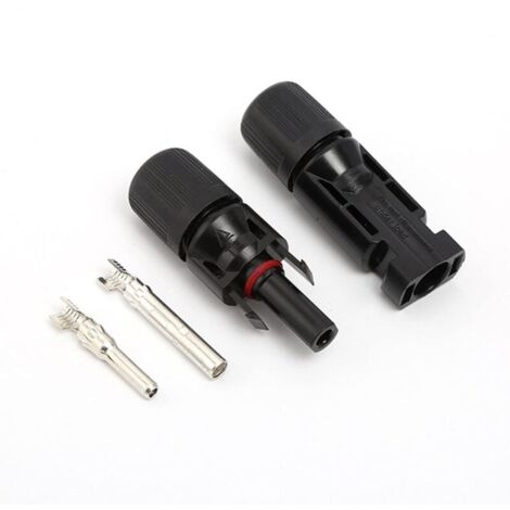 YMYNY - 1 par de conectores para cable fotovoltaico, conector MC4 para panel solar, conectores solares MC4 macho/hembra IP67 a prueba de agua