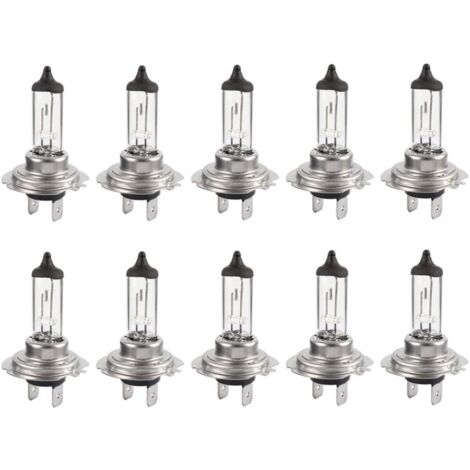 YMYNY 10 piezas H7 12V 55W Bombillas superbrillantes Bombilla halógena de xenón de larga vida útil para luces bajas y altas