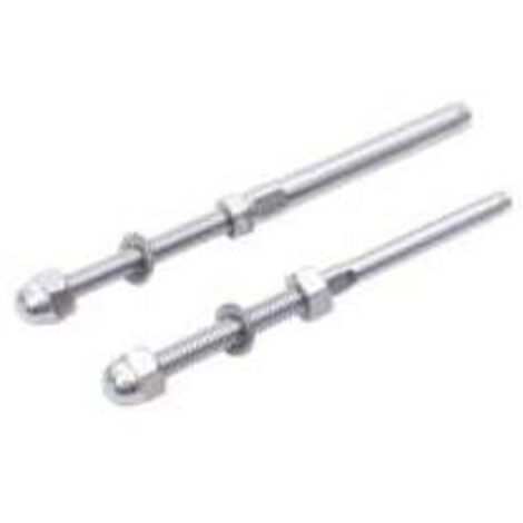 YMYNY 10 Stück Kabelspanner mit Gewinde, Kabelteiler, Leitplanke, gespanntes Kabel, Edelstahl-Kabelleitplanke mit Dichtungsmutter für 1/8-Leitplanken-Rigging-Systeme