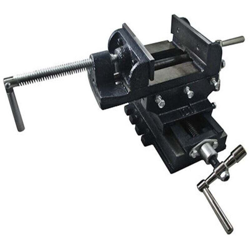 Image of 100 mm 4 Zoll Doppelbacken-Kreuzschraubstock für Tischbohrmaschine - Ymyny