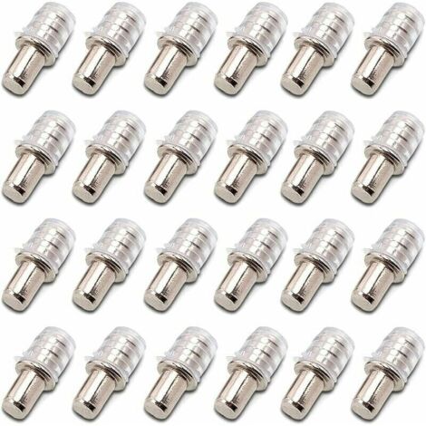 YMYNY 100 Stück Regalstifte, Regalträger, Einsteckstifte, Einsteck-Regalträgerstift, 5 mm, mit Gummimanschette für Holzregal