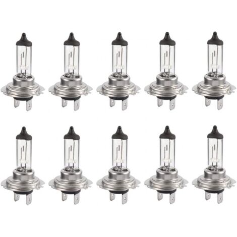 YMYNY 10pcs H7 12V 55W ampoules super lumineuses ampoule halogène xénon longue durée de vie pour feu de croisement feux de route