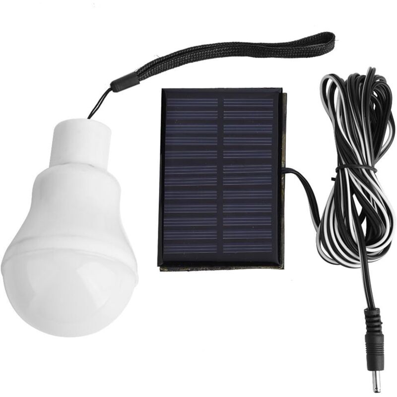 12 led Ampoule à Énergie Solaire Portative de Lumière d'ampoule de led avec Panneau Solaire pour Éclairage Extérieur Randonnée Camping Tente de Pêche