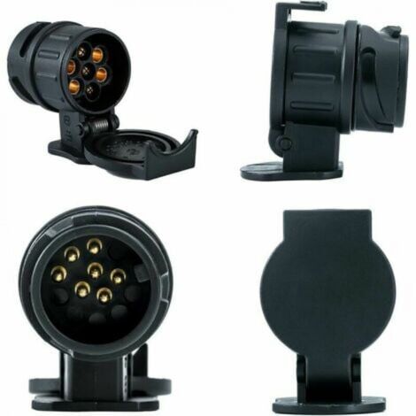 YMYNY 13 to 7 Pin Waterproof Towing Adapter for Tow Bars, Connecting Different 12V Trailer Sockets.