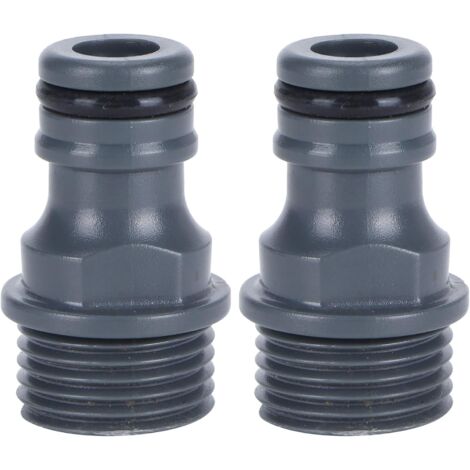 YMYNY - 2 conectores rápidos de rosca macho G1/2 para manguera de jardín, adaptador de boquilla para grifo, herramienta de riego