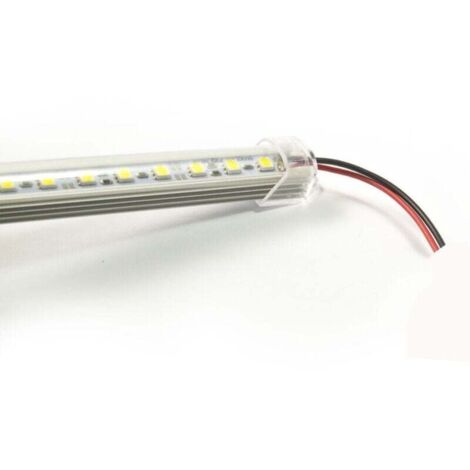 YMYNY 2 m starrer LED-Streifen aus Aluminium mit Plexiglasabdeckung, Kaltweiß