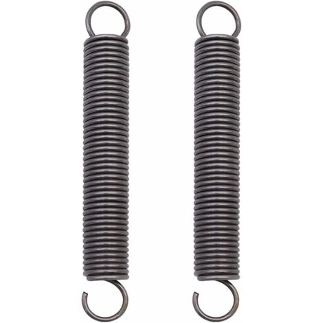 YMYNY - 2 resortes de extensión de acero comprimidos con gancho doble extendido (2 x 18 x 150 mm)