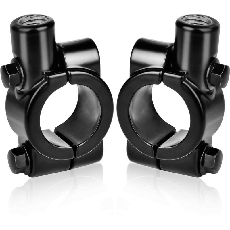 Image of Ymyny - 2 Stück Universal-Lenkerhalterungen für Motorradlenker, 22 mm, Schwarz