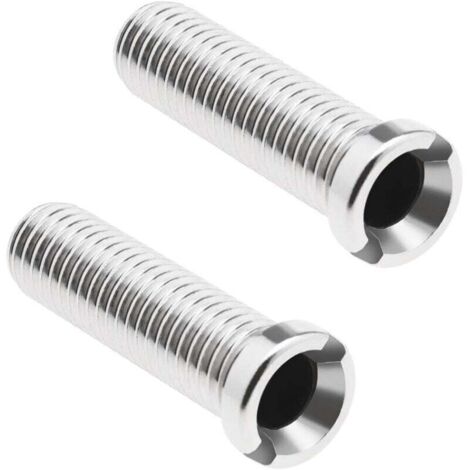 YMYNY 2 Stück 304 Edelstahl Küchenspülen-Siebschrauben, Abfallsieb, Gewindeschraubenverbinder, M12 × 45 mm, Spülbeckenbolzenschraube für Beckensiebstopfen