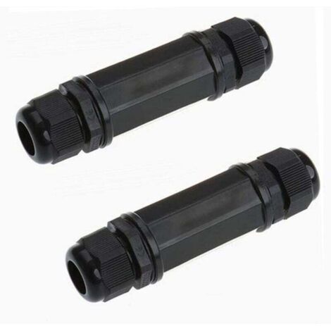 YMYNY 2 Stück geschirmter RJ45-Stecker, wasserdicht, Cat5/5e/6 8P8C IP67, Ethernet-LAN-Anschluss, Dual-Head-Outdoor-LAN-Koppler, Buchse auf Buchse, Adapter