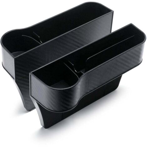 YMYNY 2-teiliges Sitzkissen aus Karbonfaser für den Vordersitz, Lückenfüller, mit USB-Ladeanschluss