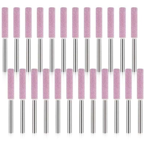 YMYNY 24er-Pack Schleifsteine für Kettensägen, 3 x 4,8 mm, Schleif- und Polierwerkzeug