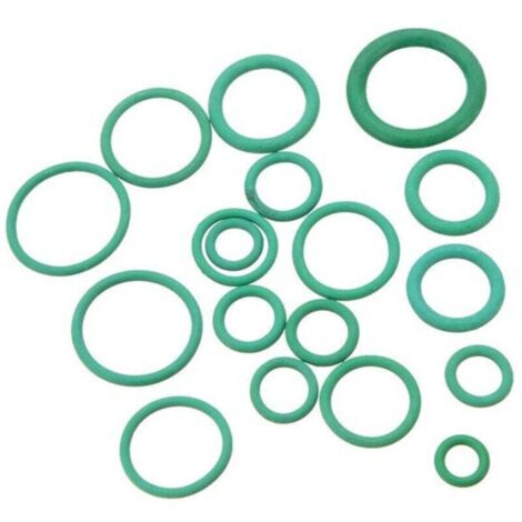 YMYNY 270 O-Ringe in 18 verschiedenen Größen, grüne Gummidichtungen -