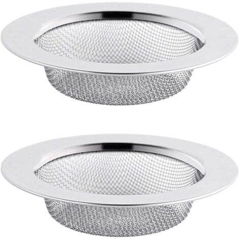 YMYNY 2er-Pack Spülbeckensieb aus Edelstahl, 7,5 cm Abflussfilter, Spülbeckensieb, Küchenspülsieb
