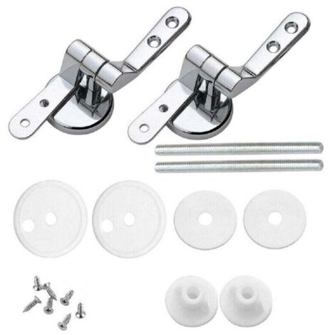YMYNY 2er-Pack Universal-Toilettensitzscharniere mit Beschlägen – 3,5