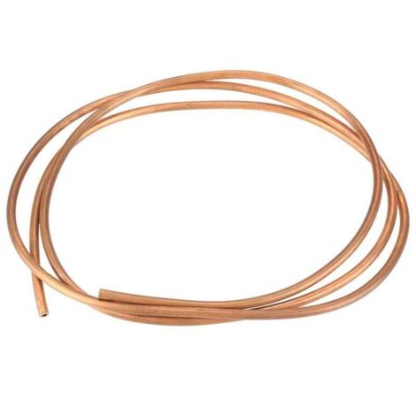 YMYNY 2M T2 Tuyau de Cuivre Souple Tube de Cuivre pour Tuyauterie de Réfrigération OD 6mm ID 4mm Épaisseur 1mm pour Réfrigération (OD 6mm, ID 4mm)