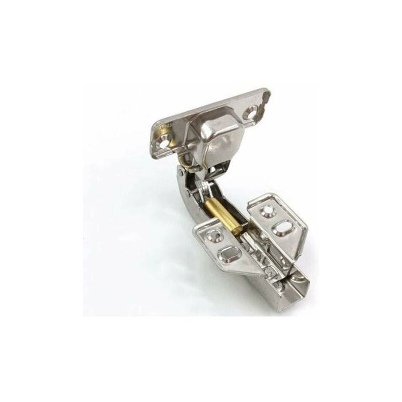 Ymyny 2pcs Cabinet Hinge 180 Degree Hinge 90 Degree Hinge Soft Close Cabinet Corner Door 4 Holes