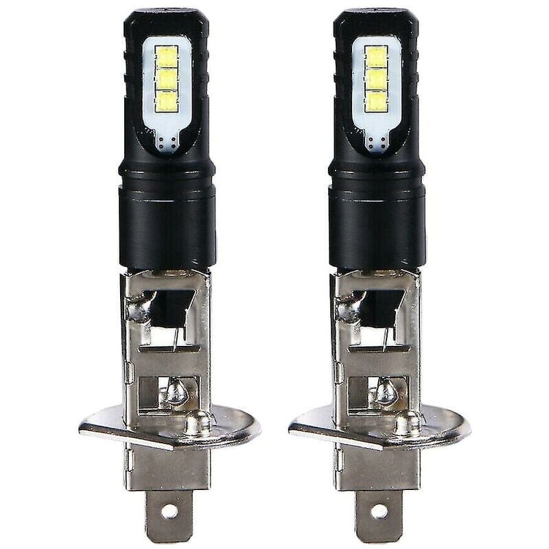 Image of 2x H1 6000k Super Bright White 6000lm drl LED-Scheinwerfer-Kit Fernlicht - Ymyny